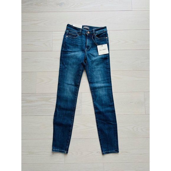 DL1961 Florence Skinny Mid Rise Instasculpt Ankle Denim Jeans ( 25 ) - Picture 2 of 4